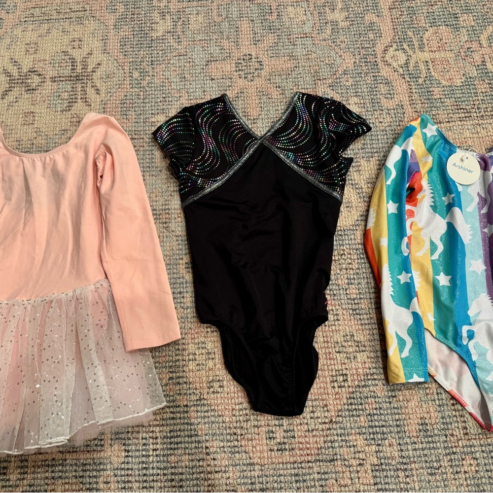 3 leotards, nwt or nwot, roughly kids size 10